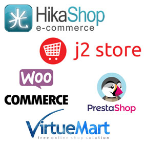 Webshops voor Joomla!, WordPress en PrestaShop